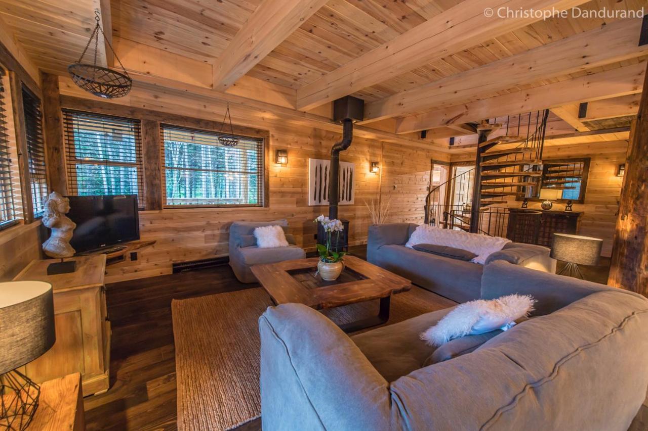 Chalet Tao Par Les Chalets Spa Canada ラ・マルベー エクステリア 写真