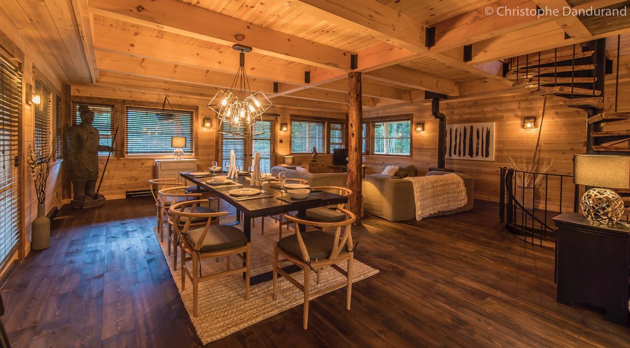 Chalet Tao Par Les Chalets Spa Canada ラ・マルベー エクステリア 写真